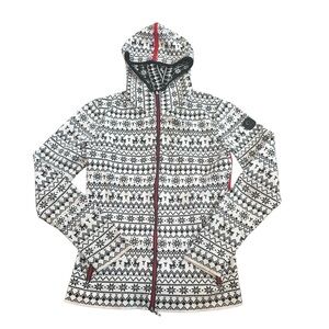 Newland black and white zip up hoodie